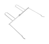 HOMSFOU Fourchette à Poulet Rôtie en Acier Inoxydable Résistante la Chaleur, Outil de Traction Extensible pour Barbecue et Friteuse à Air Chaud, Accessoire la Cuisine Polyvalent