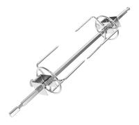 HOMSFOU Fourchettes de Barbecue en Acier Inoxydable 3 Axes Rotatives 28 Cm pour Gril et Four, Support Rôtissoire Poulet Viande Poisson, Accessoire la Cuisine Plein Air Multifonctionnel