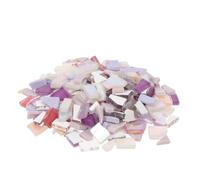 HOMSFOU Fragments de Verre Irréguliers pour Mosaïque Diy, Pourpre, Lot
