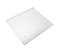 HOMSFOU Freezer Glass Shelf With Rounded Edges Adjustable Height Refrigerator Partition For Food Storage Transparent Tempered Glass Replacement For Home Kitchen