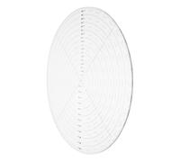 HOMSFOU Gabarit De Couture Rond En Acrylique Transparent 10 Pouces, Règle De Patchwork Précise Et Graduée, Outil De Quilting Multifonction Pour Couture Créative Et Loisirs Manuels