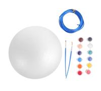 HOMSFOU Globe pour Garçon Fille Mousse Blanche Formes pour Artisanat Kit De Boules Mousse pour Projet Apprentissage Décoration Et Loisirs Créatifs
