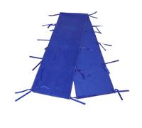 HOMSFOU Gouttière Étanche pour Auvent de Tente 300 X 42 CM Caniveau en Tissu Traversant Bleu Compatible Tentes de Camping et Manifestations Extérieures
