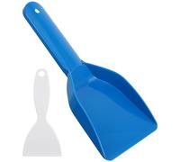 HOMSFOU Grattoir à Glace et Pelle Dégivrage Plastique, Ensemble 2 Tailles pour Réfrigérateur, Outil Ergonomique Antidérapant pour Surfaces Froides Domestiques