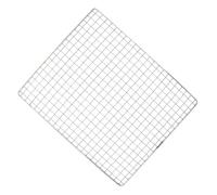 HOMSFOU Grillage à Barbecue Carré en Acier Inoxydable 26x32 Cm pour Cuisson Uniforme et Usage Polyvalent Adapté aux Cuisines Domestiques et Restaurants