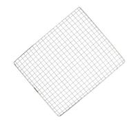 HOMSFOU Grille de Barbecue pour sans Bavure en Acier Inoxydable à Trous Carrés 26x32 Cm pour Restaurant Cuisine Maison