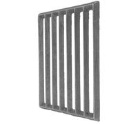 HOMSFOU Grille de Barbecue Rectangulaire en Fonte 23,5 X 17 Cm, Plaque de Cuisson Épaisse pour Barbecue Charbon de Bois, Grille de Camping Extérieure pour Cuisson Uniforme et Haute