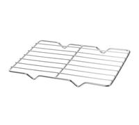 HOMSFOU Grille de Refroidissement Assure Une Cuisson Uniforme en Acier Inoxydable Argenté Support Robuste pour Aliments et Conserve L'humidité pour Cuisson et Barbecue