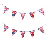 HOMSFOU Guirlande Bannière Union Polyester pour Jack Drapeaux de Suspendue Décoration de Fête Patriotique Royaume-uni pour Événements et Anniversaires