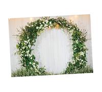HOMSFOU Guirlande Fleurie Arrière-Plan Photographique pour Mariage Et Fête Vinyle Haute Résolution Décoration Éblouissante pour Souvenirs Inoubliables