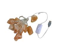 HOMSFOU Guirlande Lumineuse Sel Minéral Décorative Pour Chambre Avec Led Et Lumière Douce Pour Table De Chevet Et Ambiance