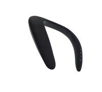 HOMSFOU Haut-Parleur Portable sans Fil de U Batterie Lithium-ION Rechargeable 1200mah, Design Ergonomique en Abs Noir, Enceinte Élégante pour Tour de Cou