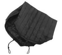 HOMSFOU Housse De Protection Noire Pour Climatiseur Sangles De Tirage Réglables De 2 Cm Élastiques Pour Fenêtre Intérieure Anti-Poussière Double Sangle Avec Isolation Pour Unité