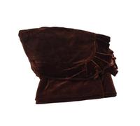 HOMSFOU Housse de Protection pour Protéger Accessoire Votre Instrument de Musique pour Velours Doré Café, Couverture Anti-poussière Sensation au Toucher Piano Droit