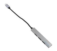 HOMSFOU Hub USB Type C Ports Alliage Aluminium Multiprise USB PC Pratique avec Protection Surcharge pour Ordinateur Portable Tablette et Smartphone