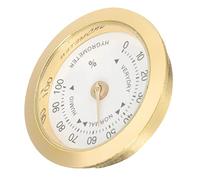 HOMSFOU Hygromètre Premium Rond pour Guitare et Violon Portable Piles Indicateur Humidité pour Entretien Instruments de Musique