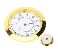 HOMSFOU Hygromètre Rond en Alliage Doré pour Violon et Guitare Appareil de Mesure d'Humidité sans Pile Compact et Portable pour Étui d'Instrument de Musique