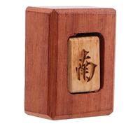 HOMSFOU Indicateur de Vent en Bois Massif Rouge Gravure Aléatoire Accessoire de Mahjong Américain Pièce Essentielle Usage pour Mahjong Chinois pour Joueurs Professionnels et Amateurs