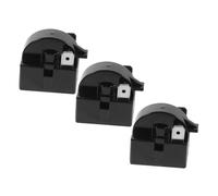HOMSFOU Insert De Démarrage Pour Réfrigérateur 220v, Lot De 3 Inserts Ptc 22ω à 2 Broches En Alliage De Zinc Abs, Protection Compresseur Pour Congélateur Domestique Et Mini-réfrigérateur