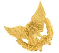 HOMSFOU Insigne Métallique Aigle à Épingler, Accessoire pour Uniformes et Casquettes de Sécurité, Forme Aigle Élégant en Alliage de Zinc, Usage Quotidien, Taille Unique