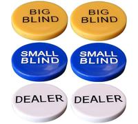 HOMSFOU Jetons de Poker 2 Jeux 3 Pièces par Set Puces Numériques Visière de Poker Marqueurs de Bingo Accessoires pour Jeu et Bingo Éducatif pour Comptage et Apprentissage Mathématiques