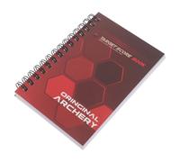 HOMSFOU Journal des Statistiques de Tir à l'arc, Carnet de Score pour Arc Classique, Reliure Spirale, Coque Plastique Abs et Papier, Suivi Précis des Sessions, pour Équipes et Archers,