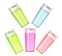 HOMSFOU Kit 5 Tampons Fluorescents en Silicone pour Ongles la Française, Pochoirs Nail Art Mixte Motifs Décoratifs, Accessoires Manucure Professionnels et Domicile, Couleur Aléatoire