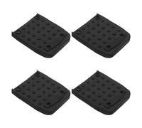 HOMSFOU Kit De 4 Tapis De Chantier Antidérapants Pour Échasses Idéal Pour Les Travaux De Plâtrerie Et D'Électricité Semelles Antidérapantes En Caoutchouc Noir Pour Échasses