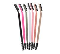 HOMSFOU Kit de 7pcs Brosses à Sourcils à Double Embout Peigne Séparateur de Cils, Plastique et Nylon, Compact et Non Irritant, pour Maquillage des Yeux et Voyage