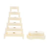 HOMSFOU Kit de 8 Matrices de Presse en Plastique pour Boîtier de Montre Outil de Réparation D'horloger Presse-Coque de Montre Solide Ensemble de Réparation pour Usage Professionnel