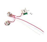 HOMSFOU Kit de Câblage de Guitare Électrique Pré-câblé Potentiomètre de Volume 250k Interrupteur à Bascule 3 Positions Gu103 Tonalité, en Cuivre et Plastique
