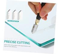 HOMSFOU Kit de Coupe pour Vitrail Manuel avec Poignée Ergonomique Outil de Précision pour Carrelage Mural et Miroirs Coupe Verre pour Projets DIY et Rénovation