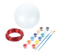 HOMSFOU Kit de Matériaux Mousse pour Créer un Globe Terrestre Balles Mousse Rondes pour Projets Scolaires et Bricolage Éducatif