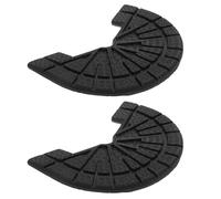 HOMSFOU Kit de Réparation de Talons pour Chaussures 1 Paire en Caoutchouc Noir Taille 43-44, Semelles Antidérapantes pour Chaussures, Talonnettes de Remplacement pour Botte, Protection