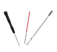 HOMSFOU Kit de Réparation D'instruments à Vent 3pcs pour Clarinette et Saxophone en Métal Portable Tournevis et Crochet à Ressort pour Pratique à Domicile