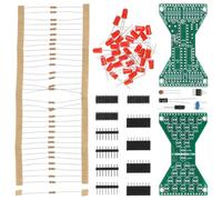 HOMSFOU Kit de Soudure Électronique DIY Sablier Rouge Débit Réglable, Matériel Pédagogique Éducatif pour Exercices de Soudure, Ensemble Électronique Compact pour Apprentissage et