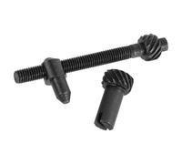 HOMSFOU Kit de Vis de Réglage pour Tendeur de Chaîne de Tronçonneuse en Métal Noir, Surface Lisse et Robuste, 1 Set pour Entretien et Ajustement Précis