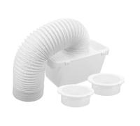 HOMSFOU Kit Ventilation Sèche-linge Intérieur Collecteur D'eau et Filtre à Peluches en Plastique Blanc pour Tambour de Séchoir à Vêtements