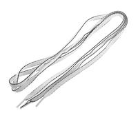 HOMSFOU Lacets Plats Rayés Noirs et Blancs 0,8 Cm X 120 Cm, Lot 4 Paires, Lacets pour Baskets et Chaussures de Sport Adultes, Brides Souples pour Baskets Femme et Homme, Entretien