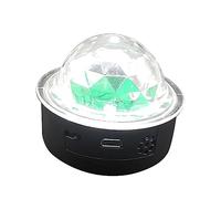 HOMSFOU Lampe de Contrôlée Voix Lampe Disco USB à Cristaux Colorés Éclairage Ambiance pour Ktv Bar et Fêtes Compacte et Portable