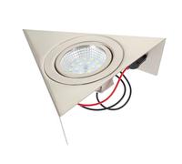 HOMSFOU Lampe Led Sous Meuble Triangle Acier Inoxydable Éclairage Discret Pour Cuisine Armoire Cave À Vin Et Plus Lumière Blanche Jour