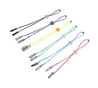 HOMSFOU Lanière Ajustable pour Masque Garçon et Filles 6 Pièces Multicolores Motifs Cartoons, Cordon Coupe-vent pour Chapeau, Maintien Sûr du Masque pour École, Voyages et Activités