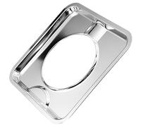 HOMSFOU Lèchefrite de Brûleur Carré 19 Cm sans Rebord, Bac Récupération de Graisse Résistant la Chaleur, Compatible Cuisinière à Gaz, Plateau de Cuisson Pratique pour Entretien