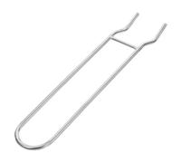 HOMSFOU Lève-Grille de Barbecue en Acier Inoxydable Solide, Pince de Levage Ergonomique pour Grilles à Charbon et Gaz, Outil de Support Pratique pour Barbecue en Extérieur, 1 Pièce