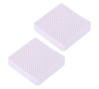 HOMSFOU Lingettes Adhésives Non Pelucheuses pour Colle à Faux Cils, Tampons de Nettoyage pour Embouts de Flacons, Coussinets Coton Violet Clair, Boîte 1 Pièce, Accessoires Professionnels