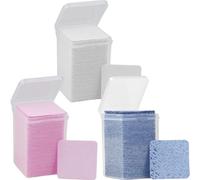 HOMSFOU Lingettes Nettoyantes pour Colle à Faux Cils, 600 Pièces, Essuie-bouteille pour Extensions de Cils, Disques Coton Non Pelucheux, Usage Salon et Maquillage Professionnel