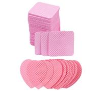 HOMSFOU Lingettes pour Ongles en Coton Absorbant 400 Unités Forme Cœur pour Dissolution de Vernis et Entretien des Extensions de Cils