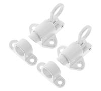 HOMSFOU Loquet Automatique en Alliage D'aluminium 2pcs pour Trappe de Visite et Porte de Grenier, Verrou à Ressort Léger et Facile à Installer pour Amélioration Maison