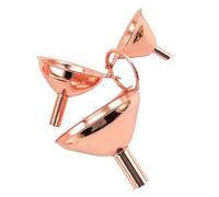 HOMSFOU Lot 3 Entonnoirs Métalliques Mini en Acier Inoxydable pour Remplissage Précis de Bouteilles, Ustensiles la Cuisine Adaptés aux Huiles et Vins