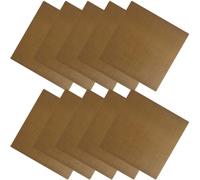 HOMSFOU Lot de 10 Autocollants Adhésifs Isolants Thermiques 10x9 Cm en Tissu Résistant la Chaleur pour Lisseur et Fer à Friser, Protection Professionnelle Cheveux Épais, Accessoires